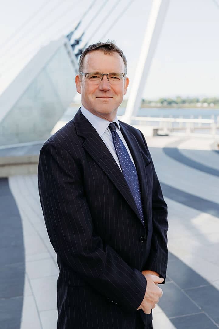 personal injury attorney pat reece in a suit showcasing a professional demeanor